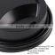 10, 12, 16, and 20 oz. Black Hot Paper Cup Travel Lid, Disposable Hot Coffee Cup Lids
