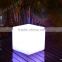 Solar remote controlled led light glowing luminous cube seat for EU,USA,AU