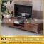 Wooden lcd tv stand with no fingerprint processing metal frame