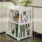 Small Plastic-Wood White Bed End Table Nightstand Bathroom Cabinet Kids Furniture Table Bookcase