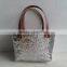 Eco friendly Natural bamboo sequin basket with liner