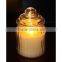 750ml 500ml 350ml customed glass candle jar with mushroom lid