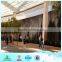 Glass water wall fountain, with digital logo or light