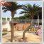 Curve trunk market price of artificial coconut tree as palm tree wedding decorations