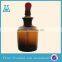 Black Rubber Head Glass Dropping Bottle