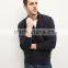 Custom Autumn 100% cotton kint pullover casual jumper half zip up hoodies men