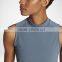 MGOO New Arrival Running Wear Fitness Crop Tops High Collar Dry Fit T-shirt Sport Tank Top