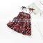 S33544W Girl Summer Clothes Floral Print Sleeveless Princess Dress