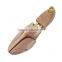 American red cedar wood type wooden shoe stretcher with metal cap