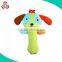 Wholesale plush baby soft toy animal stuffed toy plush baby rattle
