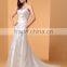 Mermaid Wedding Dress Elegant & Luxurious Vintage Inspired Court Train Strapless Lace bridal gown P061
