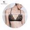 High Quality Mature Women Wholesale Lingerie Bulk Crochet Lace Unlined High-neck Bra