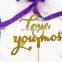 New Design Love you most Cake Topper Wedding Cake Decorations