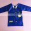 waterproof blue plastic kids drawing apron