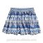 OEM high quality fashion latest chiffon summer beach lady skirt/chiffon mini skirt