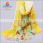Flower Printed Silk Shawl Sale Luxury Summer For Ladies Pashmina Scarves