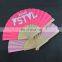23cmL Personalized Spanish Wooden Hand Fans for event