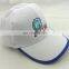 unstructured, five-panel crown and pre-curved visor polyester cap
