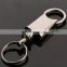 Double rings key holder automatic spring car keychain