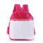 Factory Wholesale Blank Kid's School Backpack for Sublimation