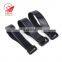 high quality Black silicone backing strap with plastic buckle