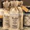 Reusable Jute Wine Bag Wine Bottle Burlap Gift Bag Merry Christmas Personalized Tote with Drawstrings Gift Tag Included Host
