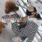Pet Hoodie Cat Match Owner and Dog Parent-child Dog Pet Clothes black and white stripe