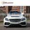 Комплект обвесов в стиле PD для C class w205 C63 COUPLE с передним бампером, задним бампером, боковыми юбками, накладками на крылья, воздухозаборниками на крыльях из материала ФРП