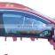 Chrome Door Visor Side Window Deflector Shade Sun Rain Shield Silver Strips Guard for Chevrolet Aveo Sonic