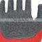 High Quality Protective 13G Polyester Black Safety Latex Crinkle Palm Coating Working Glove