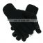 Customized Acrylic Winter Touchscreen Magic Gloves Women Men Warm Stretch Knitted Wool Mittens Touch Screen Gloves