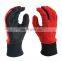 Red fashion knitting mechanic light duty work gloves for women