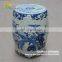 Antique Chinese HAND PAINTED Blue and White Ceramic Garden Furniture Stool
