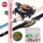 Carbon fiber surf rods fishing rods and reel fishing rod full hook lures combo set