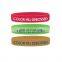 Wholesale Debossed/Embossed Printing Sports Rubber Silicone Bracelet