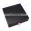 black cardboard paper jewelry box packaging gift drawer box custom logo