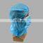 Disposable Astronaut Cap With 2 Ply Face Cover for Food Industry
