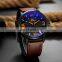 VAVA VOOM VA-217 Simple Japanese Quartz Watch Man Leather Chronograph Wristwatches Sport Watch