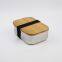 Eco Friendly Bpa Free Stainless Steel Bento Lunch Box Meal Prep Food Container with Bamboo Lid