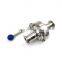 hygienic long type clamp  manual  Butterfly Ball Valve
