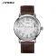 SINOBI Simple Men Watches Luminous Arabic Number Dial Japan Quartz Movement S9813G Jam Tangan Pria