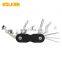 Outdoor cycling tool knife 10-in-one multi-functional easy to carry hexagon socket wrench maintenance chain tuner