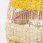 Hot Sale Pink Seagrass Pendant Lamp Shade Handwoven Ceiling lights Lampshade Cheap Wholesale Vietnam Manufacturer
