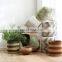 Hot Sale Natural and Black Patterned Basket Multiuse Seagrass Storage Basket Plant Holder Planter Pot Basket With Color String