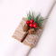 Wholesale Christmas Pine Cone Napkin Ring Simulation Plant Fruit Buckle