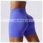 Custom Logo Compression V Waist Yoga Scrunch Butt Lift Booty Gym Shorts Lady Fitness Workout Running Sports Activewear For Women