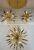 Modern Nordic Spark Ball Shape Led Brass Chandelier Starburst Sputnik Dandelion Hanging Lamp Art Candle Pendant Light