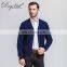 Autumn Spring Men's Wool Cardigan Fashionable Single Breasted Casual Sweater with V-Neck Hand Knitted
