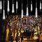 Waterproof Raindrop Lamp Cascading Lamp Meteor Shower Rain Lighting Christmas Light Meteor Shower Icicle Light with Timer