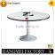 Round plywood folding table for restaurant